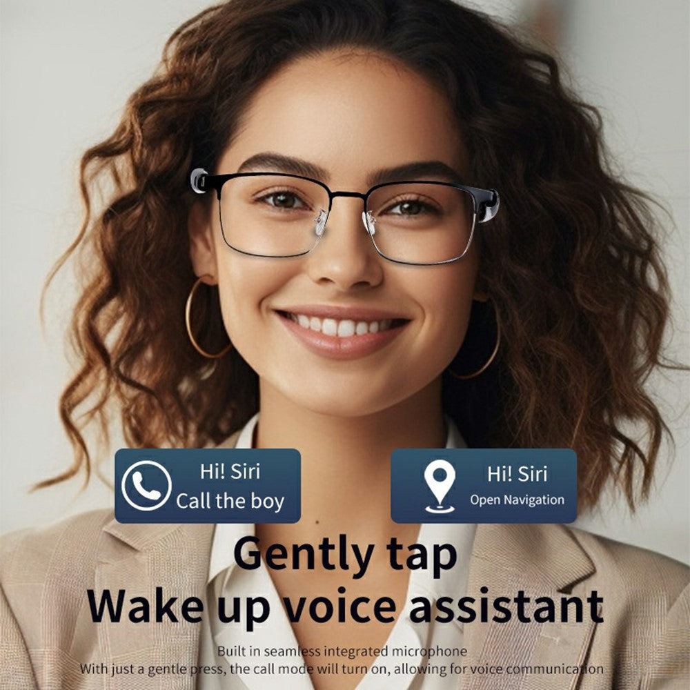 GS06 Wireless Music Earphone AI Translation Bluetooth-compatible Glasses Anti Blue Light Photochromic Lens Smart Eyewear