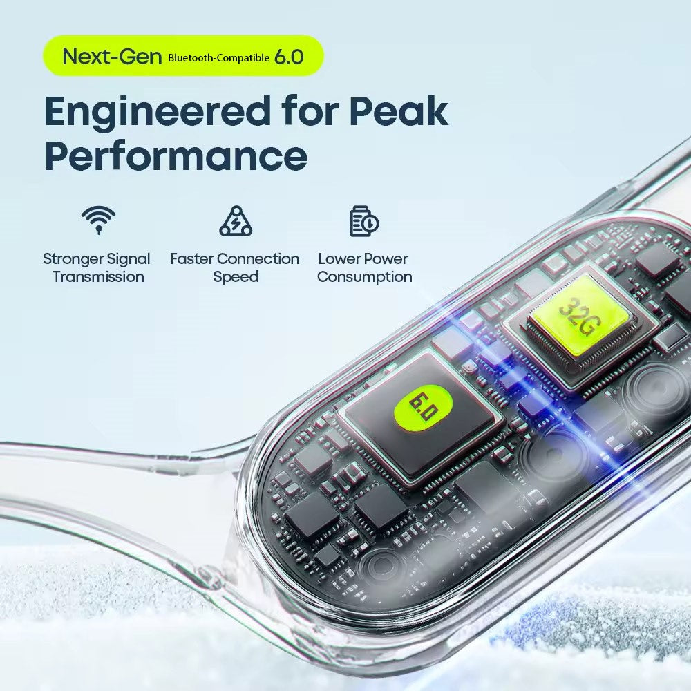 LANGSDOM BE23 Bone Conduction Earphones Waterproof Open Ear Bluetooth-compatible Earphones Built-in 32GB Storage