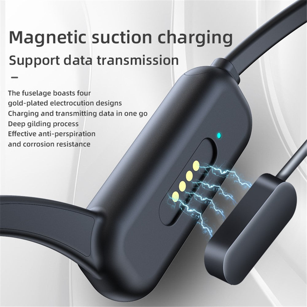 DG-X18 Pro 32G Memory Bluetooth-compatible 5.0 Bone Conduction Earphones Lightweight IPX8 Waterproof Headphones for Running Sports