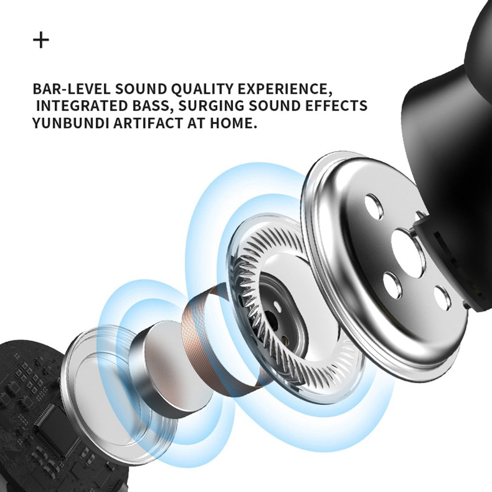H8 TWS Earbuds Wireless Bluetooth-compatible Headset Waterproof Sports Headphones Intelligent Noise Reduction No Delay Gaming Headset with Charging Case