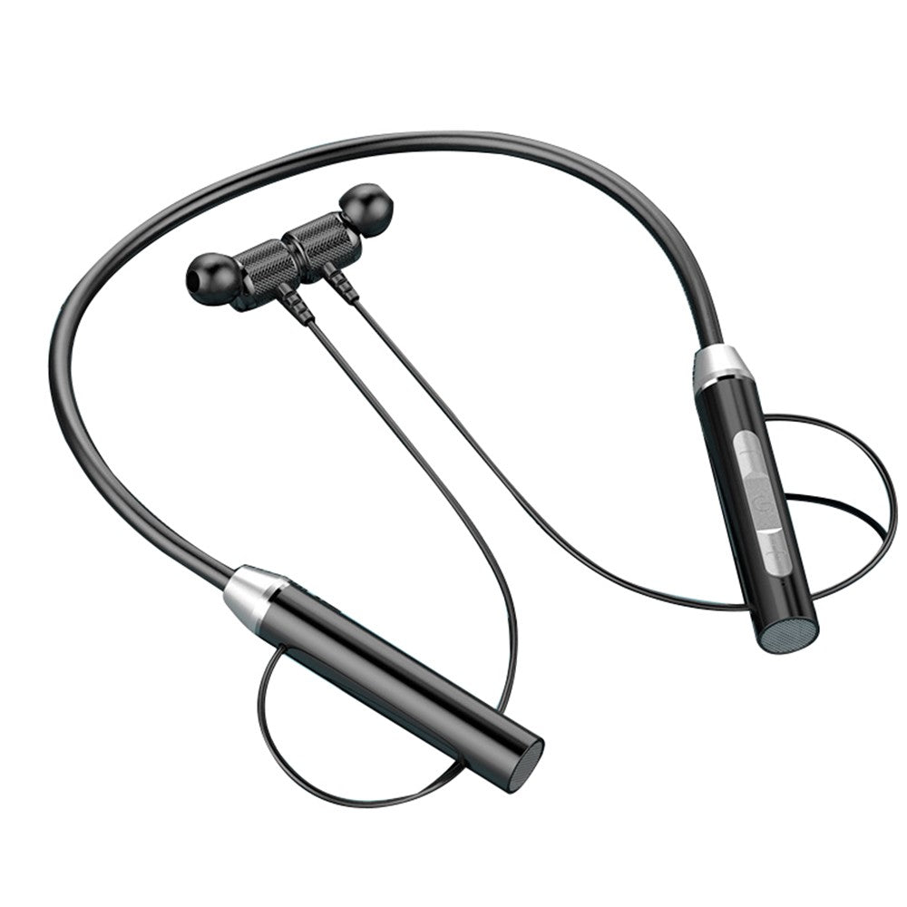 Wireless Neck Hanging Earphones Magnetic Sports Bluetooth-compatible Neckband Headphones