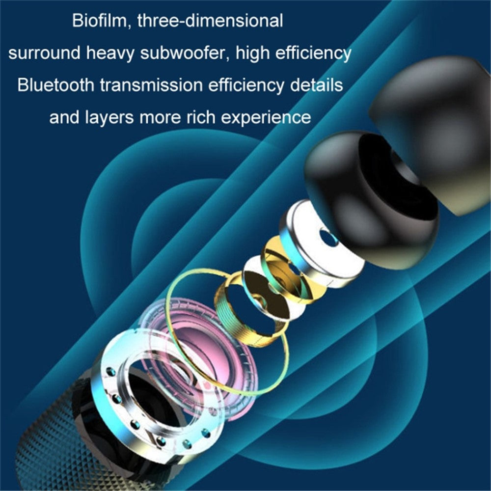 Wireless Neck Hanging Earphones Magnetic Sports Bluetooth-compatible Neckband Headphones