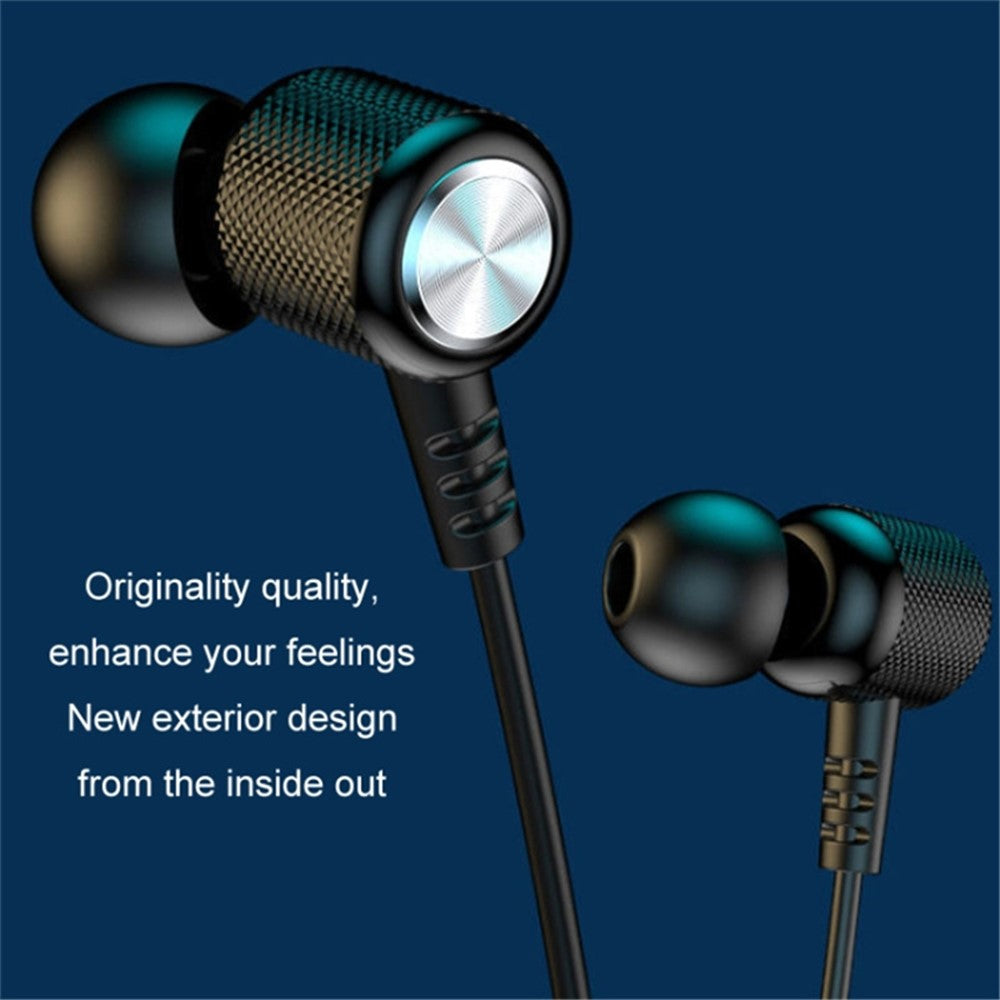 Wireless Neck Hanging Earphones Magnetic Sports Bluetooth-compatible Neckband Headphones