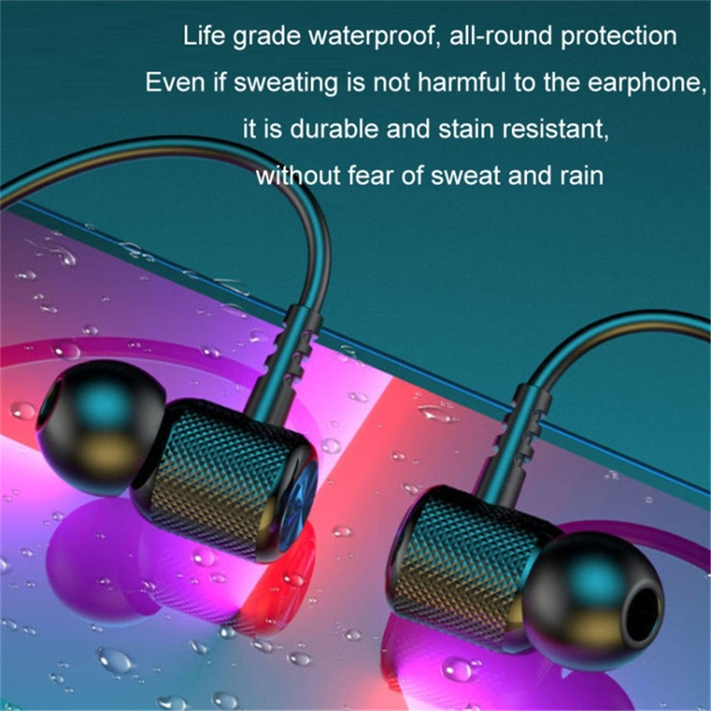 Wireless Neck Hanging Earphones Magnetic Sports Bluetooth-compatible Neckband Headphones