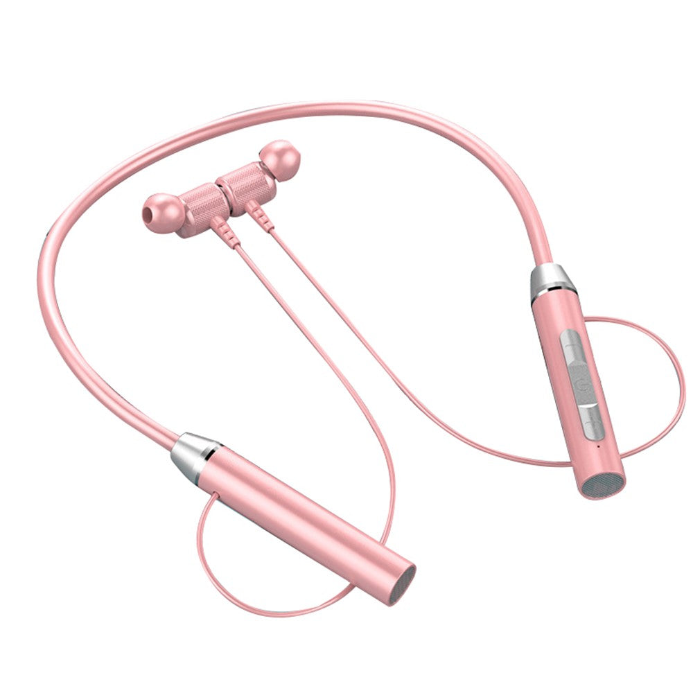 Wireless Neck Hanging Earphones Magnetic Sports Bluetooth-compatible Neckband Headphones