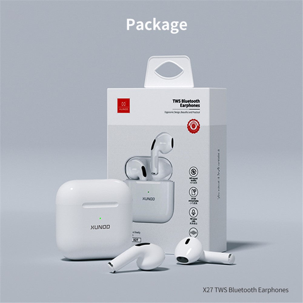 XUNDD X27 Wireless Earbuds TWS Half in-Ear Headsets Bluetooth-compatible 5.1 Headphones 40H Playtime