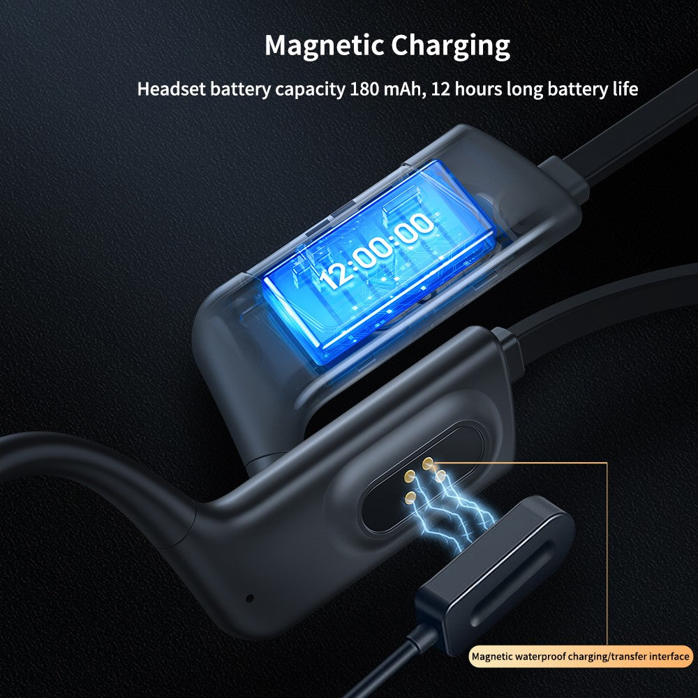 XUNDD B003 Bone Conduction Bluetooth-compatible Headset for Swimming IPX8 Waterproof Headphones