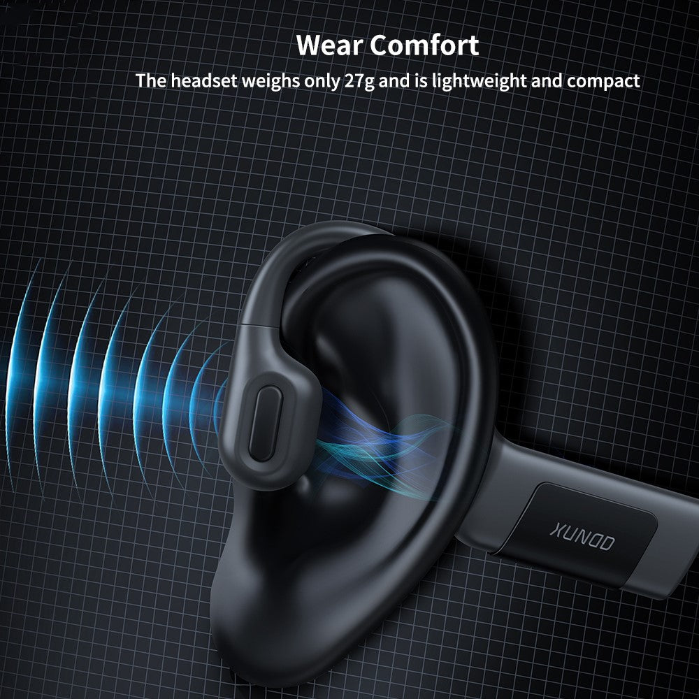 XUNDD B003 Bone Conduction Bluetooth-compatible Headset for Swimming IPX8 Waterproof Headphones