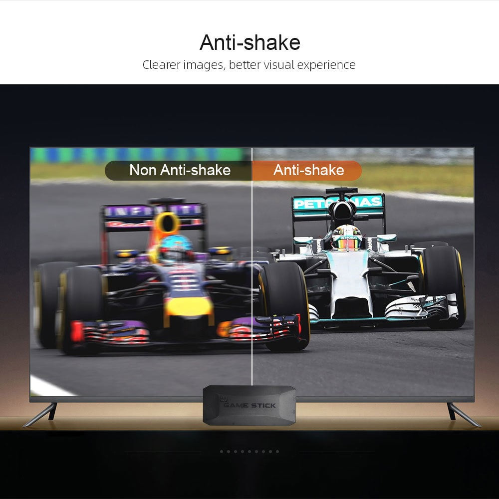 Retro Game Stick – 64GB | 20,000 Games | HD TV Output | Double Player Wireless Controllers