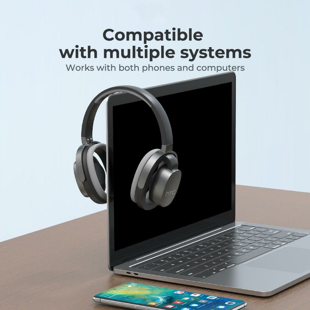 HTC HP07 Bluetooth-Compatible Headphone Low Latency Stereo Phones Computers Gaming Music Headset