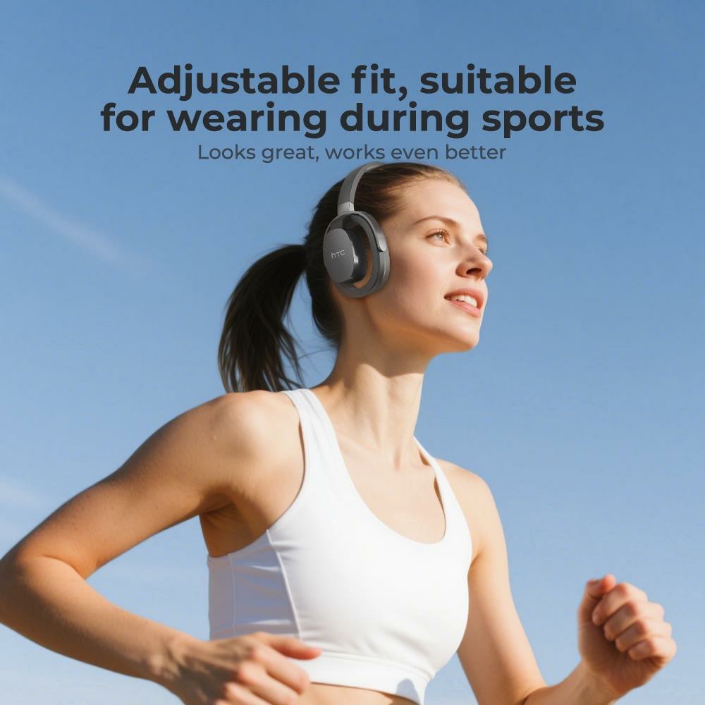 HTC HP07 Bluetooth-Compatible Headphone Low Latency Stereo Phones Computers Gaming Music Headset