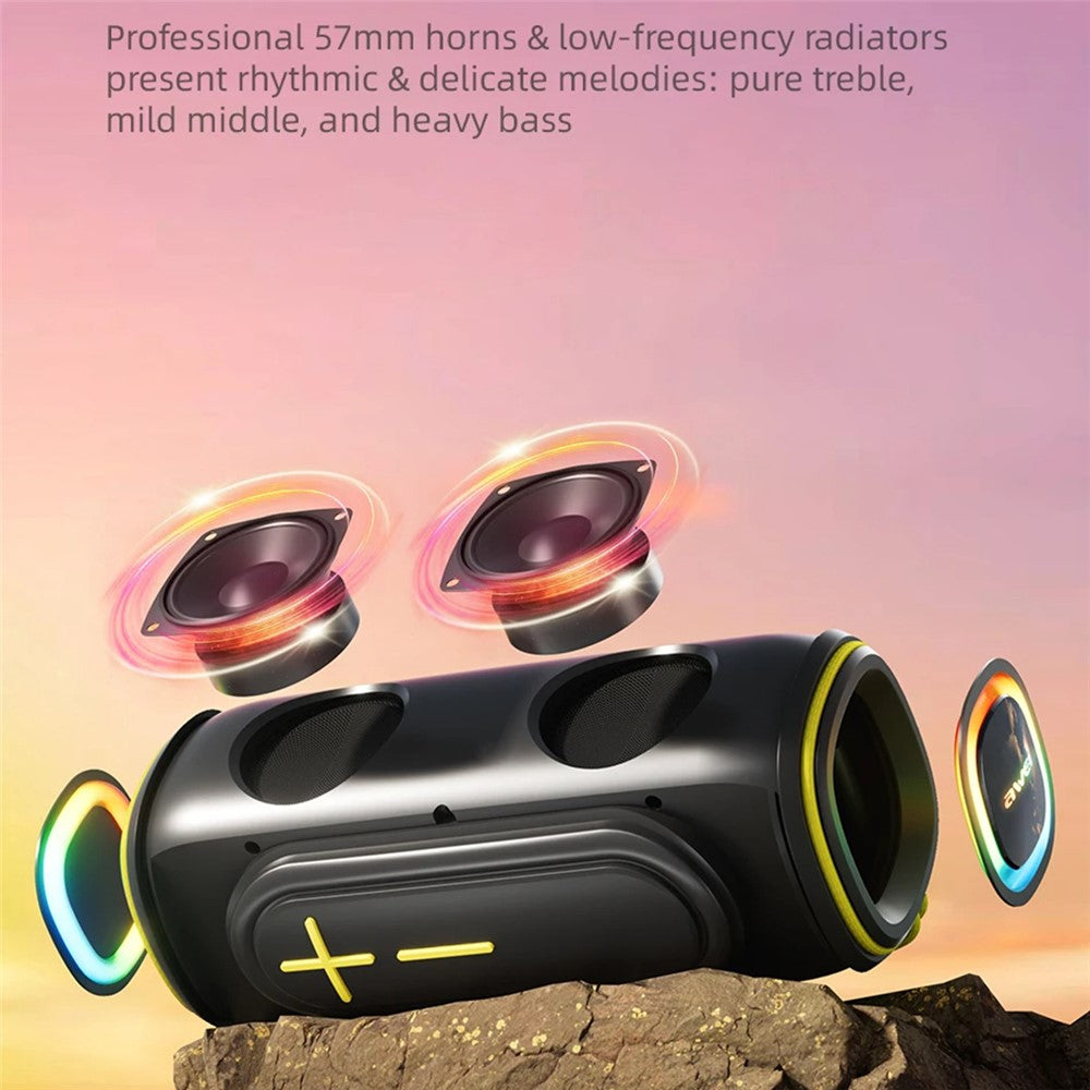 AWEI KA5 IPX5 Waterproof TWS Subwoofer Portable Outdoor Bluetooth-compatible Speaker