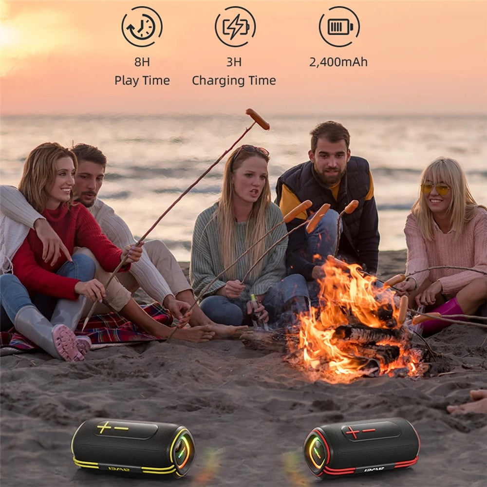 AWEI KA5 IPX5 Waterproof TWS Subwoofer Portable Outdoor Bluetooth-compatible Speaker