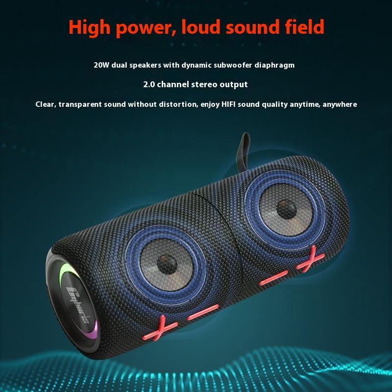 CYBORIS S11 Magnetic 2-in-1 Bluetooth-compatible Speaker IPX6 Waterproof Dual Splittable Speaker with 20W Bass for Home Outdoor Camping