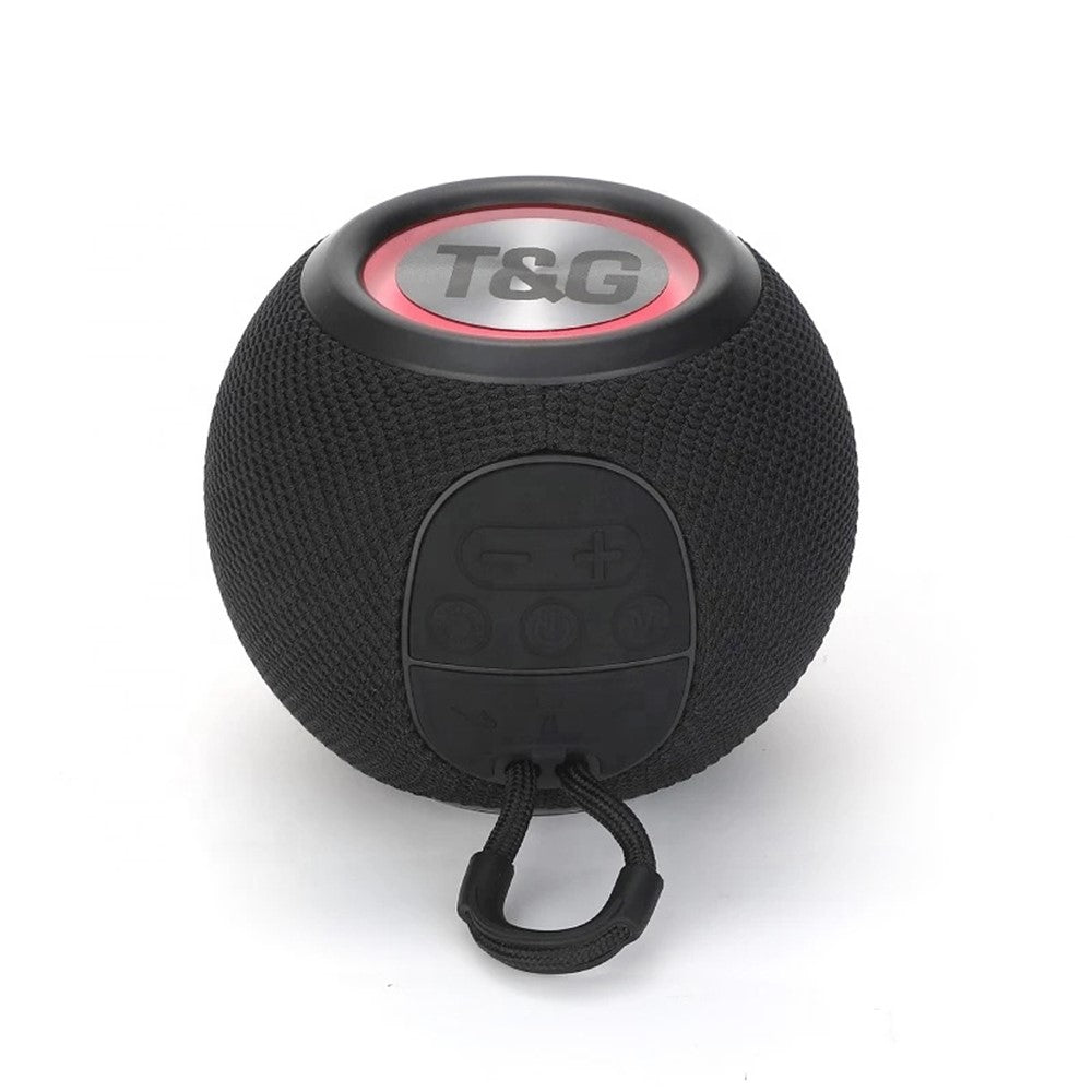 T&G TG337 Portable Speaker Wireless Bluetooth-compatible 3D Stereo Subwoofer Waterproof Outdoor Loudspeaker with Lanyard