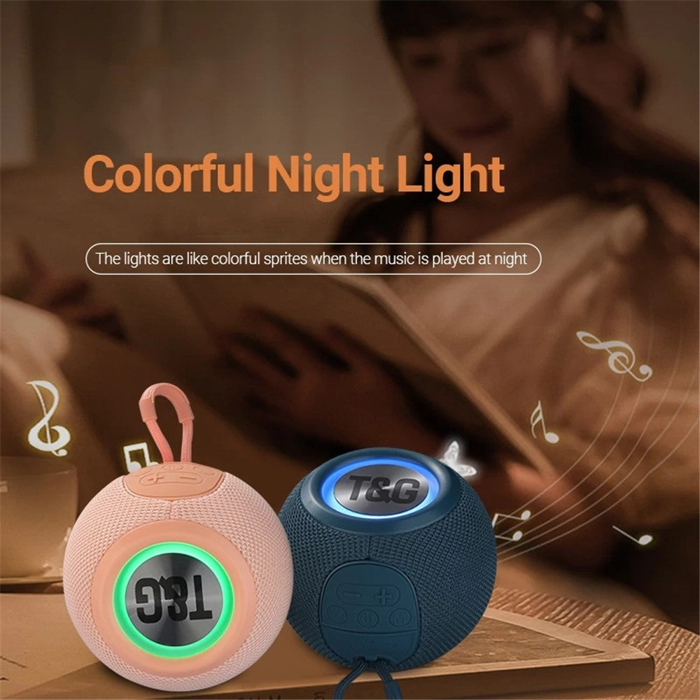 T&G TG337 Portable Speaker Wireless Bluetooth-compatible 3D Stereo Subwoofer Waterproof Outdoor Loudspeaker with Lanyard