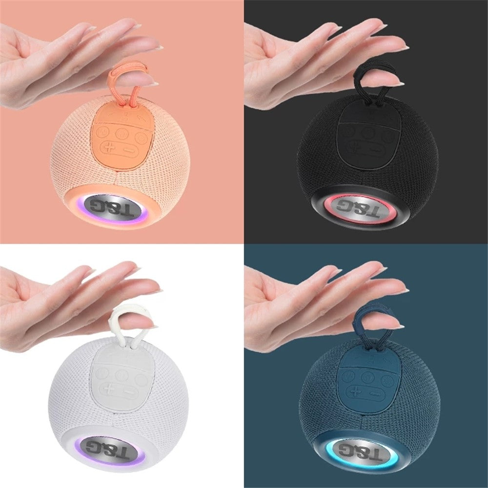 T&G TG337 Portable Speaker Wireless Bluetooth-compatible 3D Stereo Subwoofer Waterproof Outdoor Loudspeaker with Lanyard