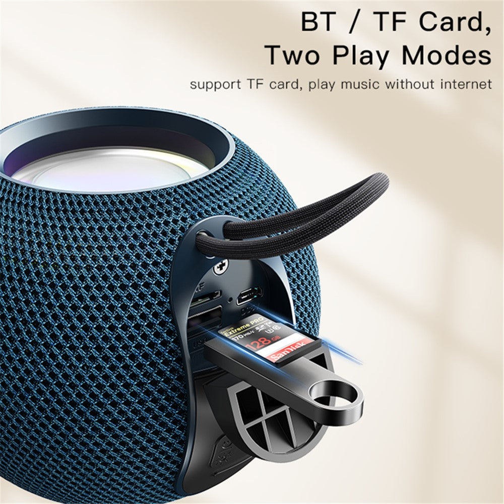 YESIDO YSW13 Wireless Audio Subwoofer Speaker Outdoor Home Bluetooth-compatible Speaker 3 Light Modes