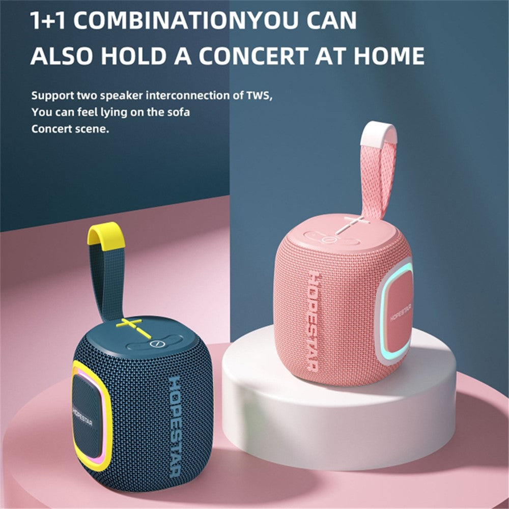 HOPESTAR P66 5W Outdoor Wireless Bluetooth-compatible Speaker Portable Subwoofer with Carrying Rope