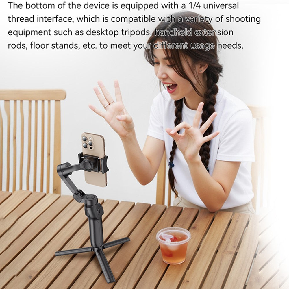 YESIDO SF27 Outdoor Video Shooting 4 Modes Foldable 3 Axis Handheld Gimbal Stabilizer for Smartphones