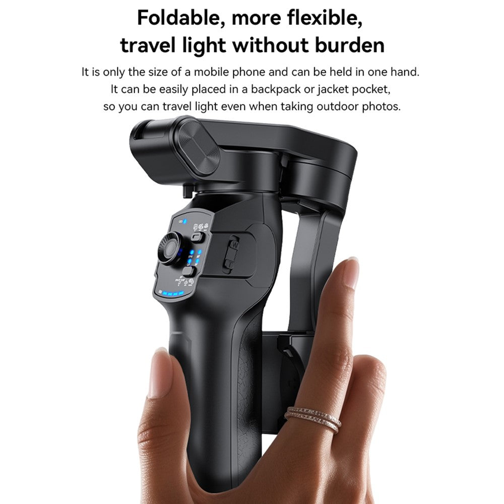 YESIDO SF27 Outdoor Video Shooting 4 Modes Foldable 3 Axis Handheld Gimbal Stabilizer for Smartphones