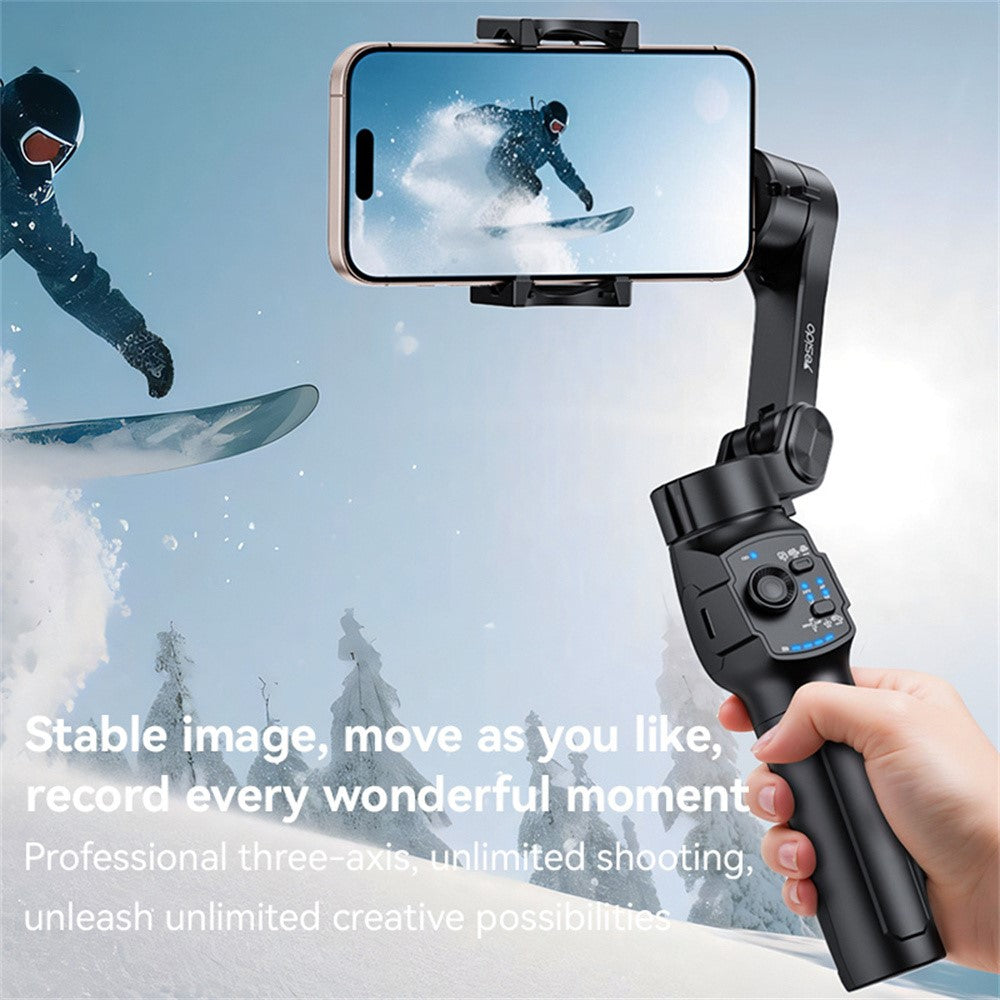 YESIDO SF27 Outdoor Video Shooting 4 Modes Foldable 3 Axis Handheld Gimbal Stabilizer for Smartphones