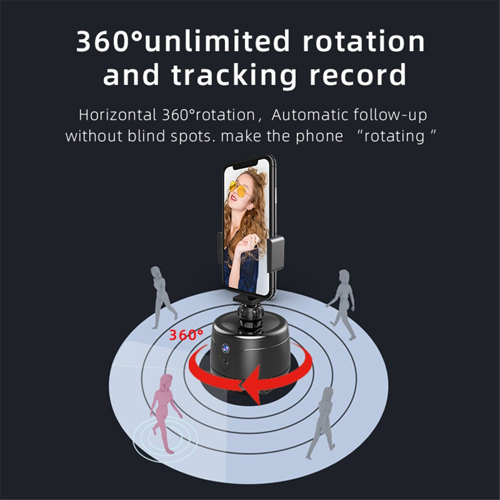 Y8 360 Degrees Rotation Smart AI Gimbal Face Tracking Camera Mobile Phone Holder Stand