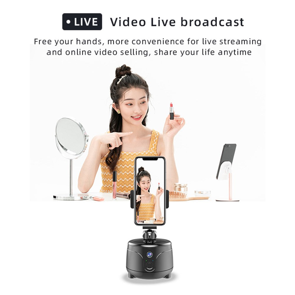 Y8 360 Degrees Rotation Smart AI Gimbal Face Tracking Camera Mobile Phone Holder Stand
