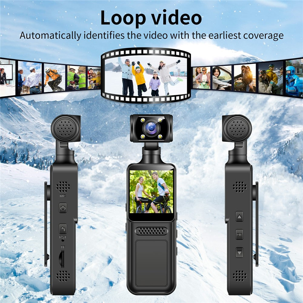 M12 4K Outdoor Sports Camera Night Vision Anti Shake WiFi Pocket Action Cam, with 32GB TF Card