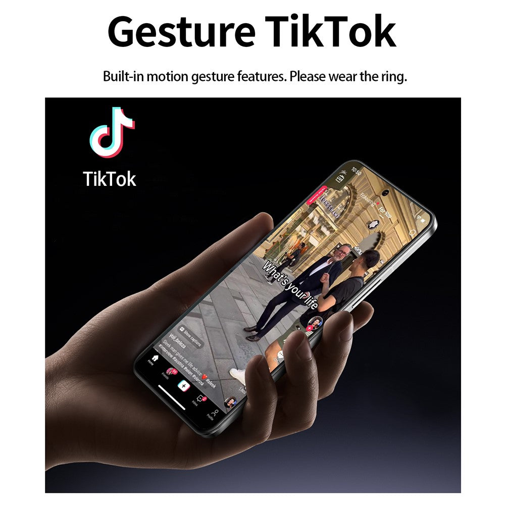 R5 Heart Rate Blood Oxygen Sleep Monitoring Ring Multifunctional Aluminum Alloy Smart Ring with Charging Case