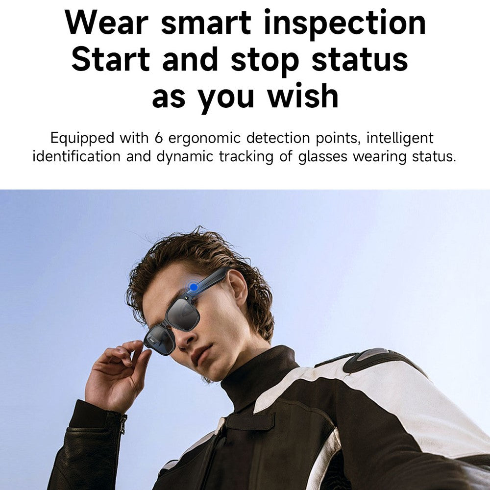 L801 AI Smart Glasses 8MP Camera Video Recording Music Playback Voice Call Translation Eyeglasses