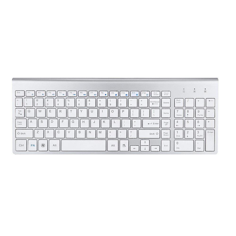 Compact Full-size Mute 2.4G Wireless Keyboard Mouse Combo Set