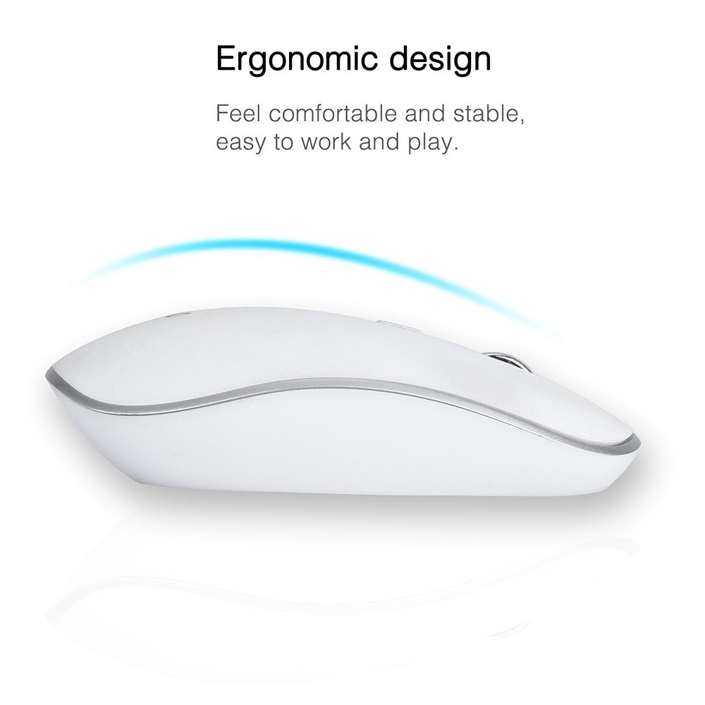 Compact Full-size Mute 2.4G Wireless Keyboard Mouse Combo Set