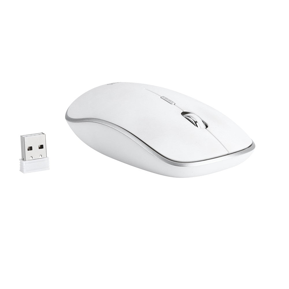 Compact Full-size Mute 2.4G Wireless Keyboard Mouse Combo Set