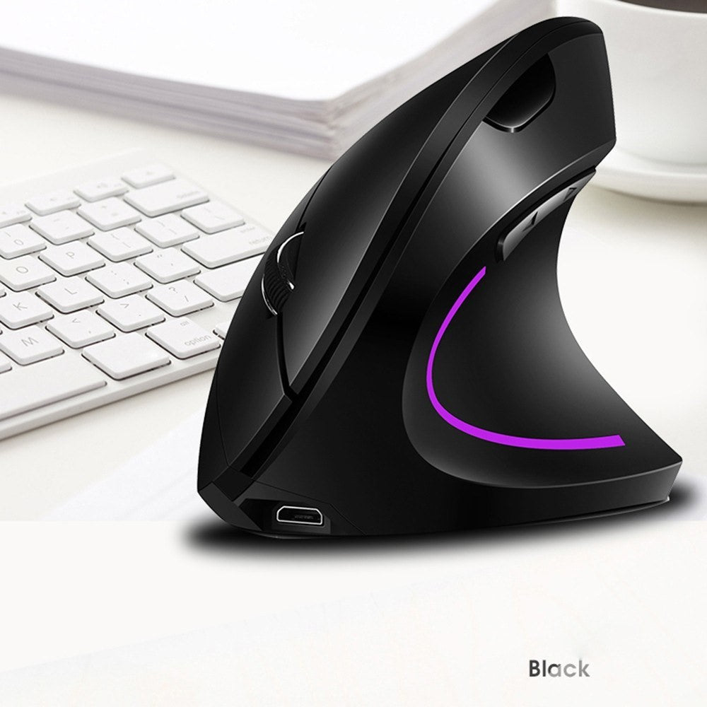2.4G Wireless Vertical Mouse Rechargeable Mouse with 3 Adjustable DPI Levels and Auto Sleep