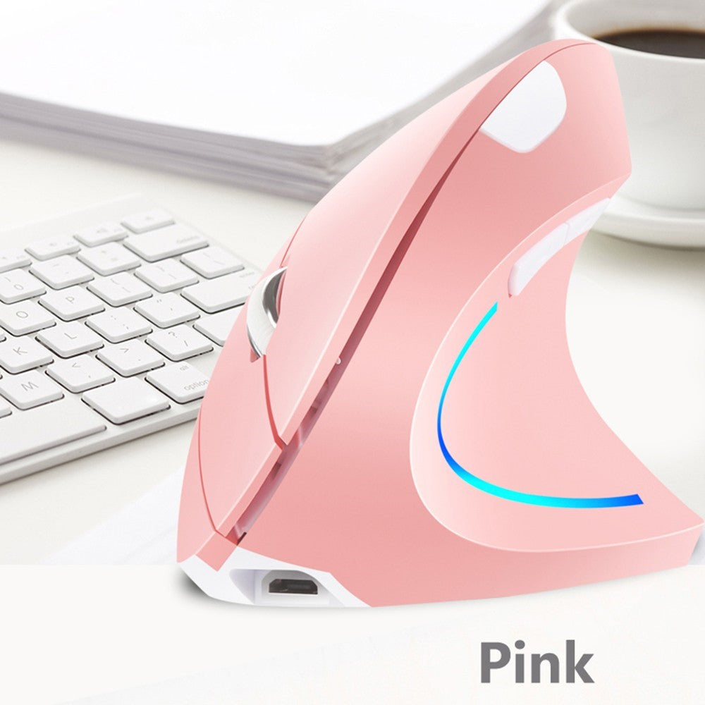 2.4G Wireless Vertical Mouse Rechargeable Mouse with 3 Adjustable DPI Levels and Auto Sleep
