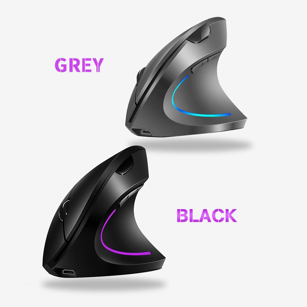 2.4G Wireless Vertical Mouse Rechargeable Mouse with 3 Adjustable DPI Levels and Auto Sleep